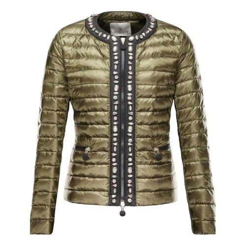 Pre-owned Moncler Peacoat In Green