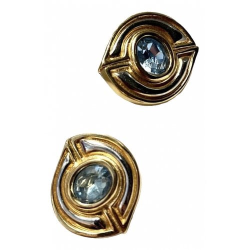 Pre-owned Courrèges Earrings In Gold
