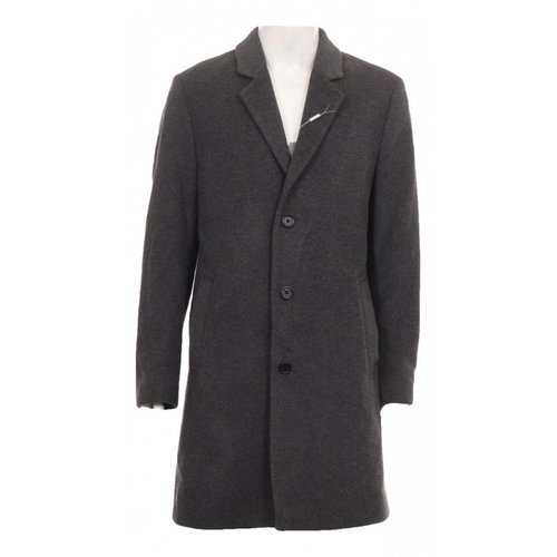 Pre-owned Michael Kors Wool Coat In Grey