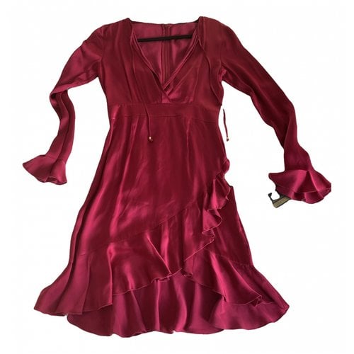 Pre-owned Roberto Cavalli Silk Mini Dress In Pink