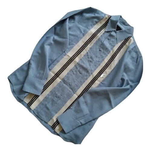 Pre-owned Prada Silk Shirt In Blue