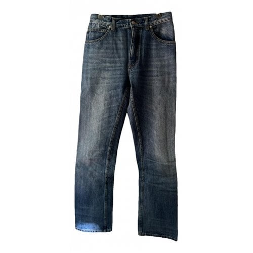Pre-owned Alexander Mcqueen Straight Jeans In Blue