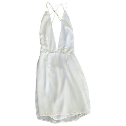 Pre-owned Superdown Mini Dress In White