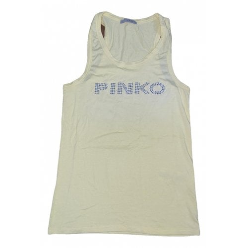 Pre-owned Pinko Vest In Yellow