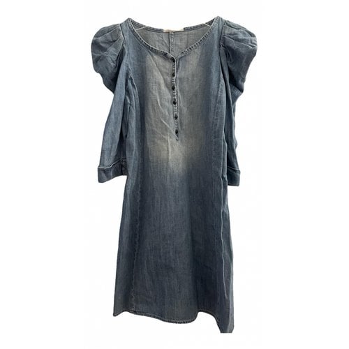 Pre-owned Maje Mid-length Dress In Blue