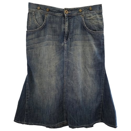 Pre-owned Woolrich Mid-length Skirt In Blue