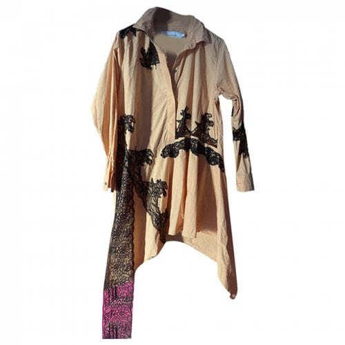 Pre-owned Marques' Almeida Mini Dress In Camel