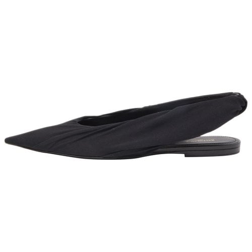 Pre-owned Balenciaga Cloth Sandal In Black