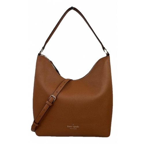 Pre-owned Kate Spade Leather Handbag In Brown