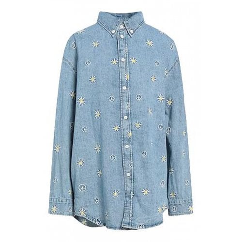 Pre-owned Sandro Fall Winter 2020 Shirt In Blue