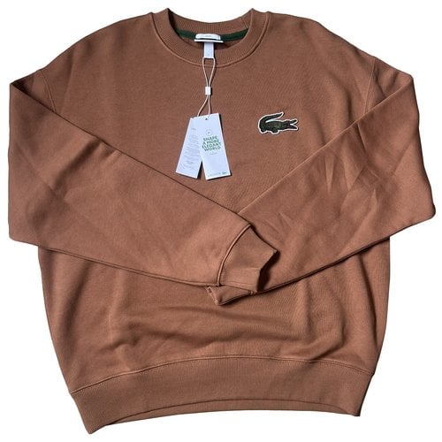 Pre-owned Lacoste Knitwear & Sweatshirt In Brown