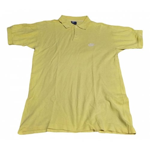 Pre-owned Nike Polo Shirt In Yellow