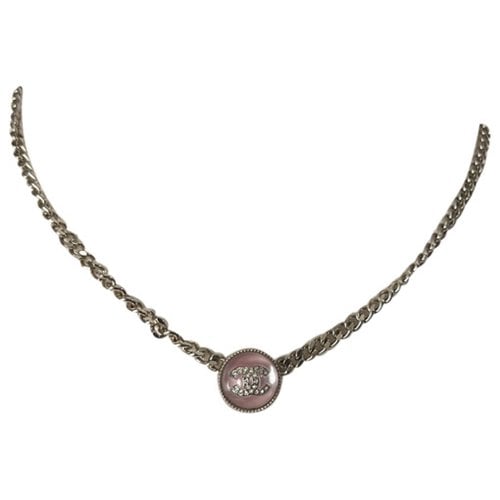 Pre-owned Chanel Cc Necklace In Pink