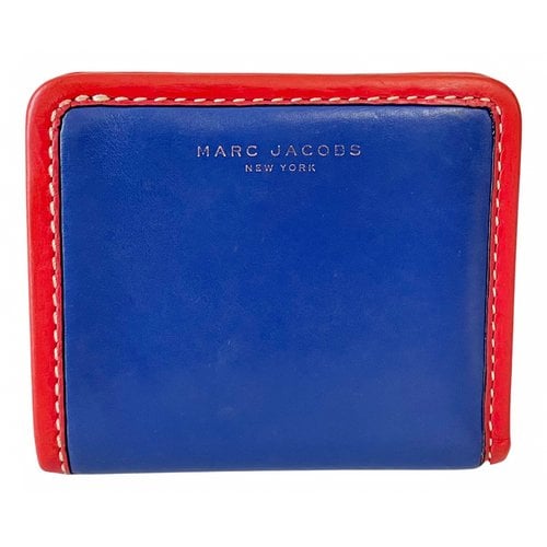 Pre-owned Marc Jacobs Leather Wallet In Blue