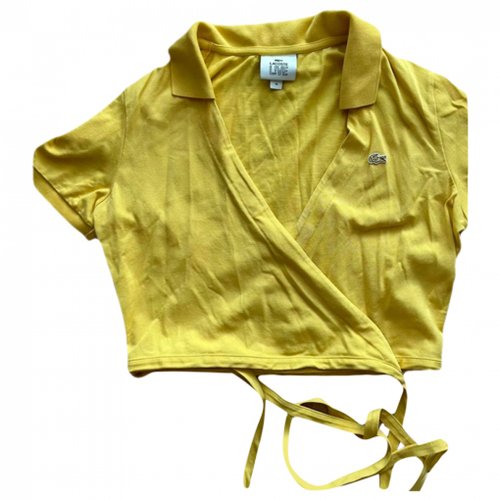 Pre-owned Lacoste Live Polo In Yellow