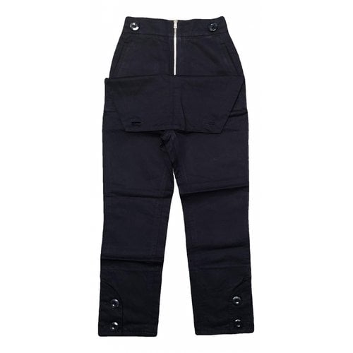 Pre-owned Marni Trousers In Navy
