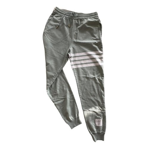 Pre-owned Thom Browne Trousers In Green