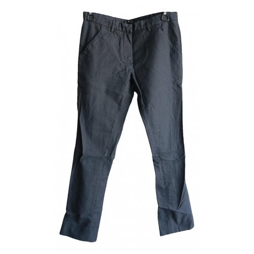 Pre-owned Balenciaga Straight Pants In Navy