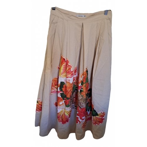 Pre-owned Isolda Mid-length Skirt In Beige