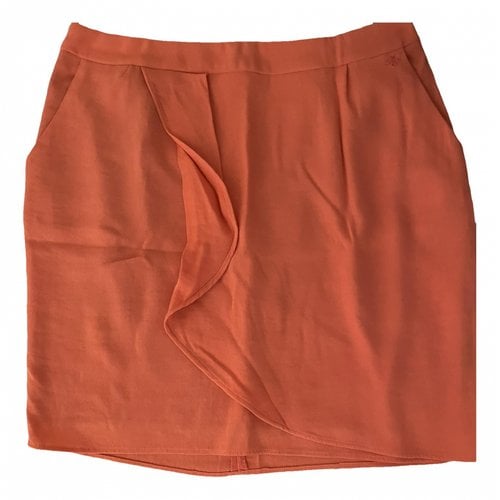 Pre-owned Ikks Mini Skirt In Orange