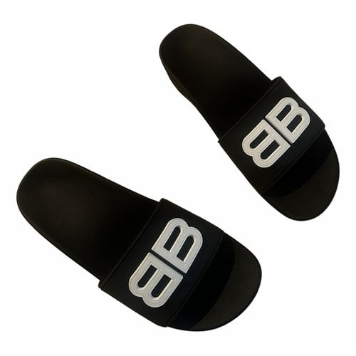 Pre-owned Balenciaga Bb Sandal In Black