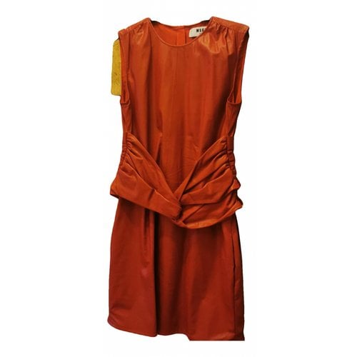 Pre-owned Msgm Dress In Red