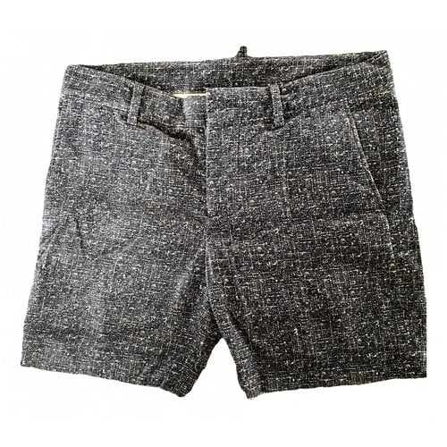 Pre-owned Dsquared2 Wool Short Pants In Anthracite