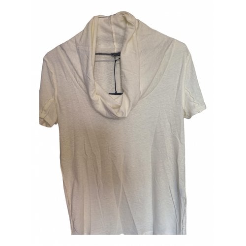 Pre-owned Paolo Pecora Linen T-shirt In White
