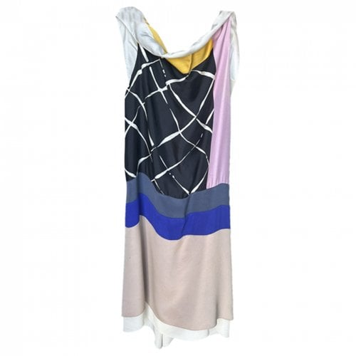 Pre-owned Vionnet Silk Mid-length Dress In Multicolour