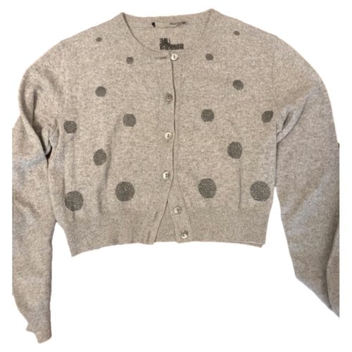 Pre-owned Moschino Love Wool Cardigan In Grey