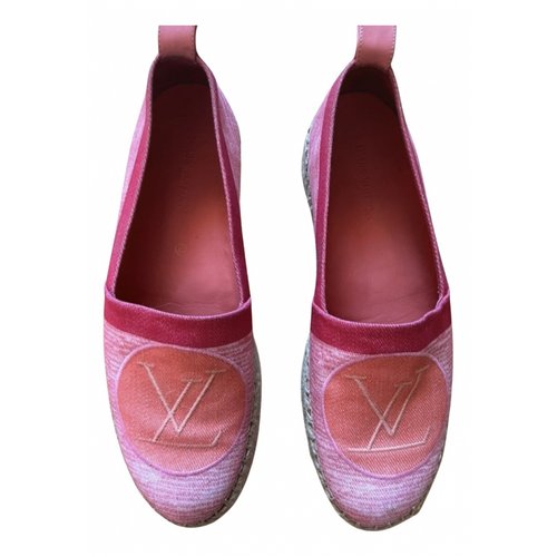 Pre-owned Louis Vuitton Espadrilles In Pink