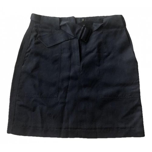 Pre-owned Massimo Dutti Mid-length Skirt In Black