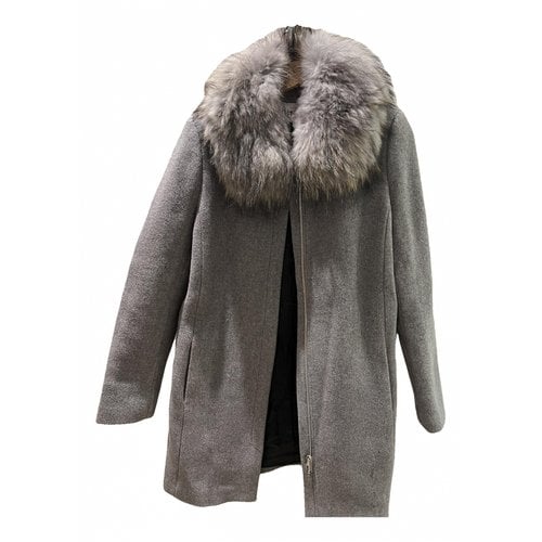 Pre-owned Claudie Pierlot Wool Jacket In Grey