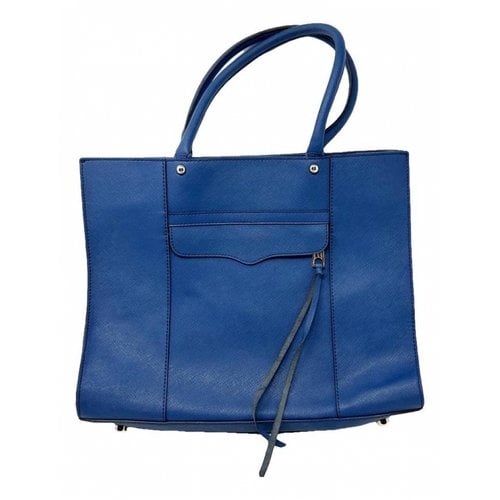 Pre-owned Rebecca Minkoff Leather Tote In Blue