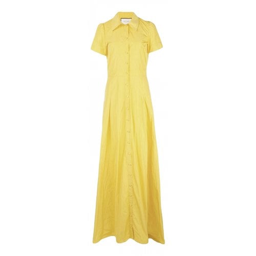 Pre-owned Alexis Maxi Dress In Yellow