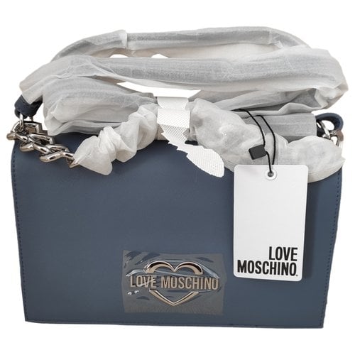 Pre-owned Moschino Love Crossbody Bag In Blue