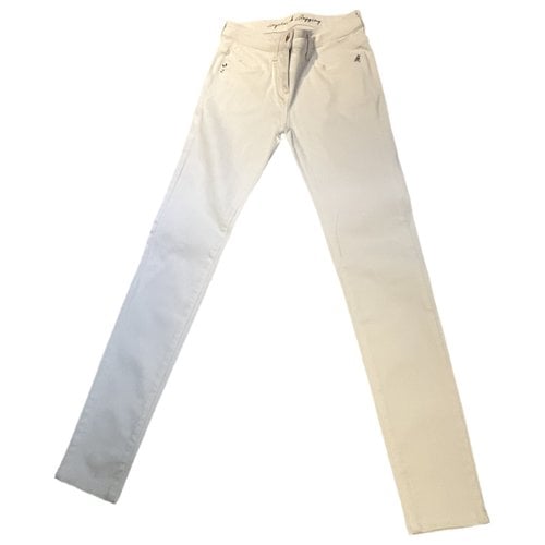 Pre-owned Patrizia Pepe Slim Jeans In White