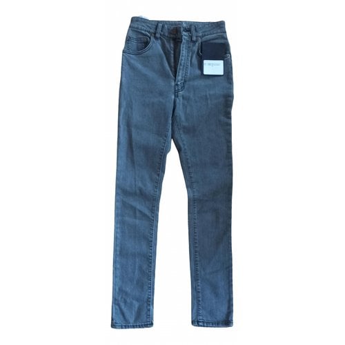 Pre-owned Saint Laurent Slim Jeans In Grey