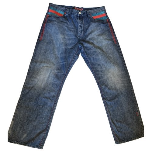 Pre-owned Coogi Straight Jeans In Blue