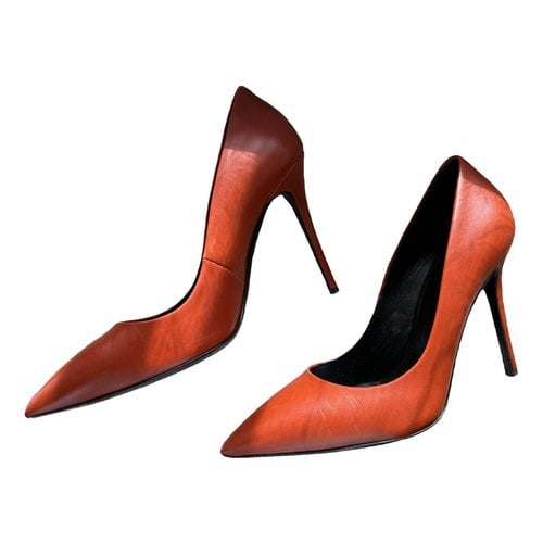 Pre-owned Giuseppe Zanotti Leather Heels In Orange
