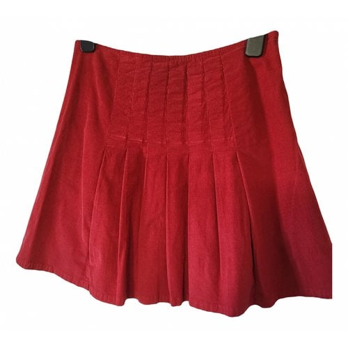 Pre-owned Max & Co Mini Skirt In Red