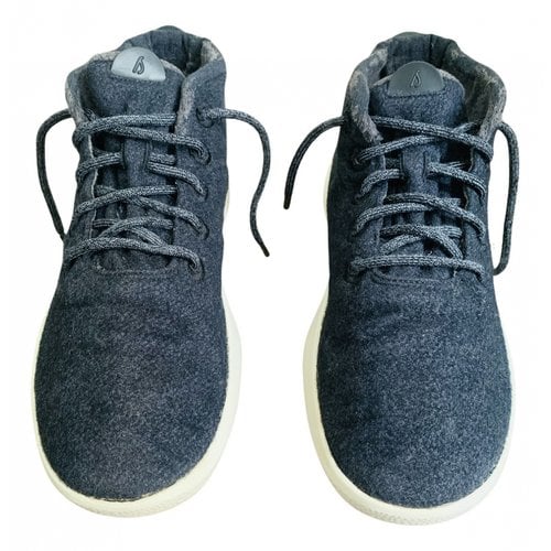 Pre-owned Allbirds High Trainers In Grey