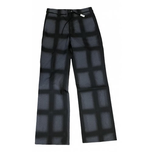 Pre-owned Marni Wool Trousers In Grey