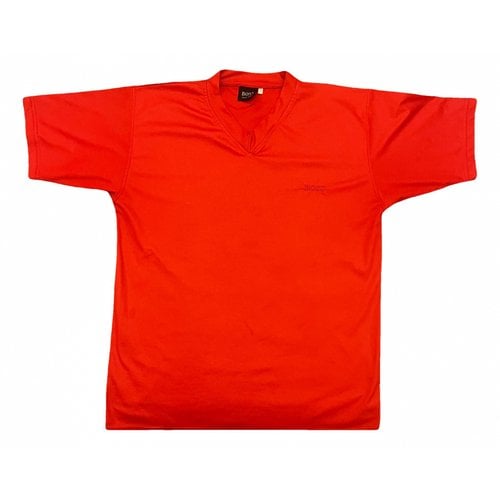 Pre-owned Hugo Boss T-shirt In Red