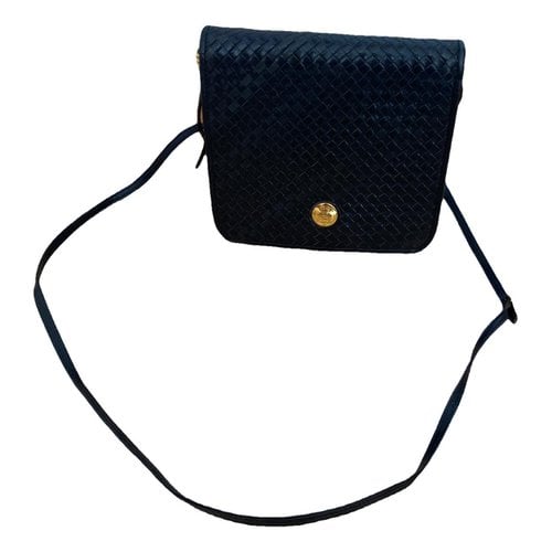 Pre-owned Fendi By The Way Leather Handbag In Navy
