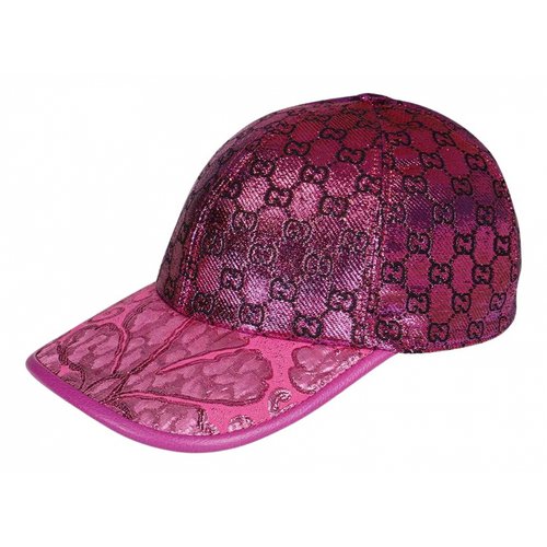 Pre-owned Gucci Cloth Cap In Pink