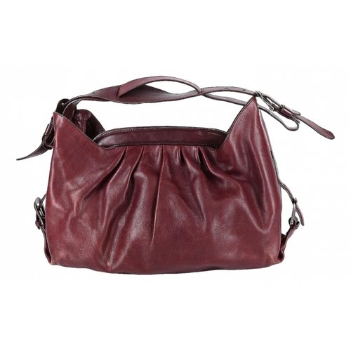 Pre-owned Fendi Leather Handbag In Purple