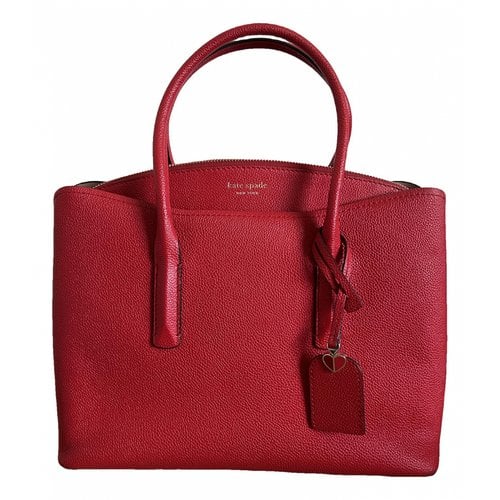 Pre-owned Kate Spade Leather Handbag In Red