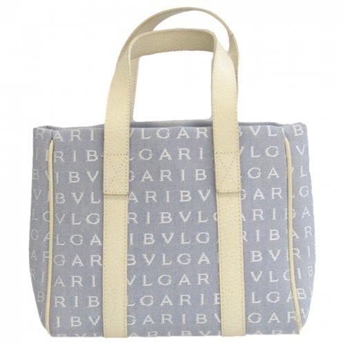 Pre-owned Bvlgari Cloth Handbag In Beige