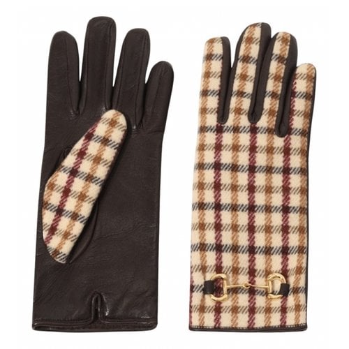 Pre-owned Gucci Wool Gloves In Multicolour